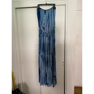 Strapless Tie Dye Dress